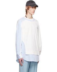 Sweat-shirt blanc Feng Chen Wang