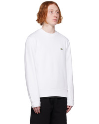 Sweat-shirt blanc Lacoste