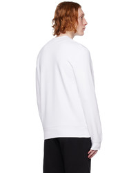 Sweat-shirt blanc Lacoste