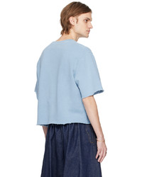 Sweat-shirt bleu clair Maison Margiela