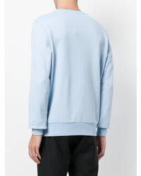 Sweat-shirt bleu clair Calvin Klein Jeans