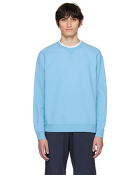 Sweat-shirt bleu clair Sunspel