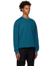 Sweat-shirt bleu marine Wooyoungmi