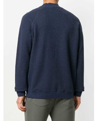 Sweat-shirt bleu marine YMC