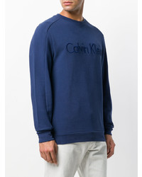 Sweat-shirt bleu marine Calvin Klein Jeans