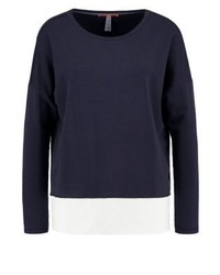 Sweat-shirt bleu marine Hugo Boss
