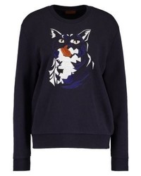 Sweat-shirt bleu marine Hugo Boss