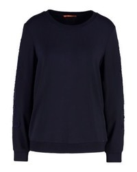 Sweat-shirt bleu marine Hugo Boss