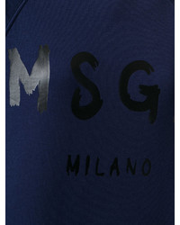 Sweat-shirt bleu marine MSGM