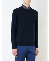 Sweat-shirt bleu marine Gieves & Hawkes