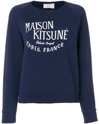 Sweat-shirt bleu marine MAISON KITSUNE