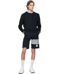 Sweat-shirt bleu marine Thom Browne