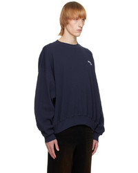 Sweat-shirt bleu marine We11done