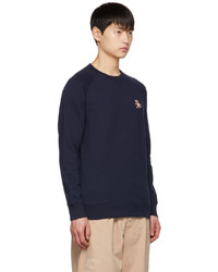 Sweat-shirt bleu marine MAISON KITSUNÉ