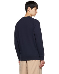 Sweat-shirt bleu marine MAISON KITSUNÉ