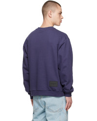 Sweat-shirt bleu marine We11done