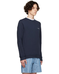 Sweat-shirt bleu marine A.P.C.