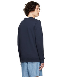 Sweat-shirt bleu marine A.P.C.