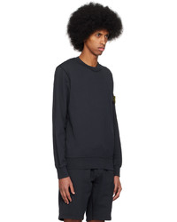 Sweat-shirt bleu marine Stone Island