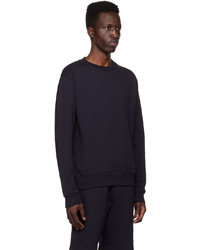 Sweat-shirt bleu marine Dries Van Noten