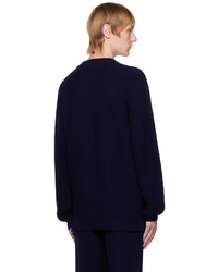 Sweat-shirt bleu marine Lisa Yang