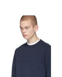 Sweat-shirt bleu marine A.P.C.