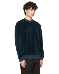 Sweat-shirt bleu marine Moncler