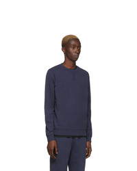 Sweat-shirt bleu marine Sunspel