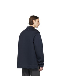 Sweat-shirt bleu marine Maison Margiela