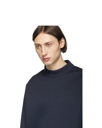 Sweat-shirt bleu marine Maison Margiela