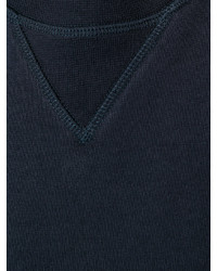 Sweat-shirt bleu marine Maison Margiela