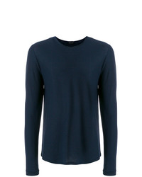 Sweat-shirt bleu marine Roberto Collina