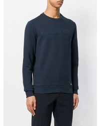 Sweat-shirt bleu marine Woolrich