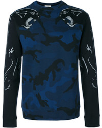 Sweat-shirt bleu marine Valentino