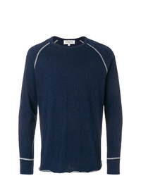 Sweat-shirt bleu marine YMC