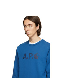 Sweat-shirt bleu A.P.C.