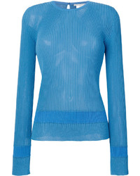 Sweat-shirt bleu Marco De Vincenzo