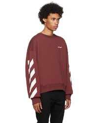 Sweat-shirt bordeaux Off-White