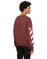 Sweat-shirt bordeaux Off-White