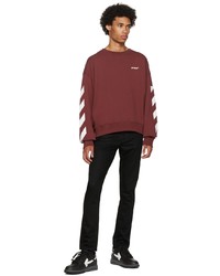 Sweat-shirt bordeaux Off-White