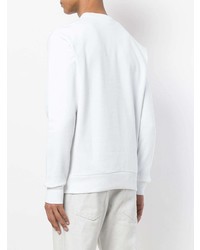 Sweat-shirt brodé blanc Études