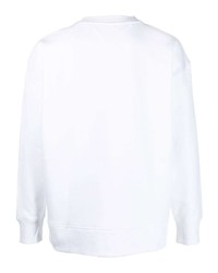 Sweat-shirt brodé blanc Tommy Jeans