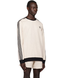 Sweat-shirt brodé blanc adidas Originals