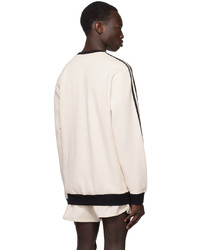 Sweat-shirt brodé blanc adidas Originals