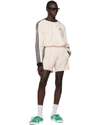 Sweat-shirt brodé blanc adidas Originals