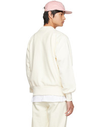 Sweat-shirt brodé blanc Late Checkout