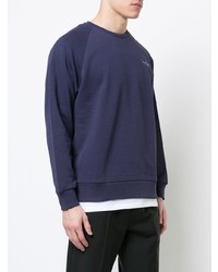 Sweat-shirt brodé bleu marine Second/Layer