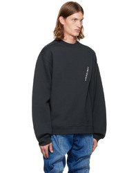 Sweat-shirt brodé bleu marine Y/Project