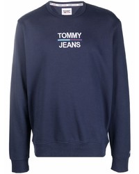 Sweat-shirt brodé bleu marine Tommy Jeans