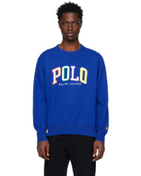 Sweat-shirt brodé bleu Polo Ralph Lauren